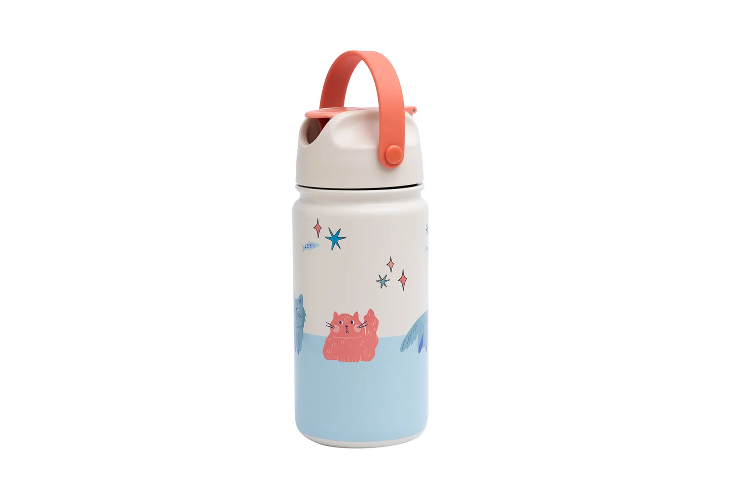 The Cotton Cloud - RVS Drinkfles - Meowtiful Cats