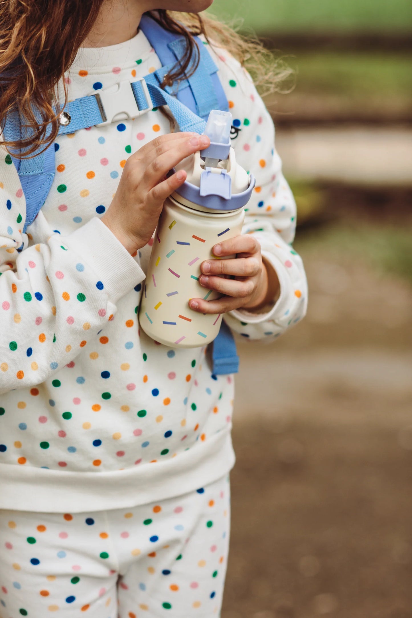 The Cotton Cloud - RVS Drinkfles - Confetti