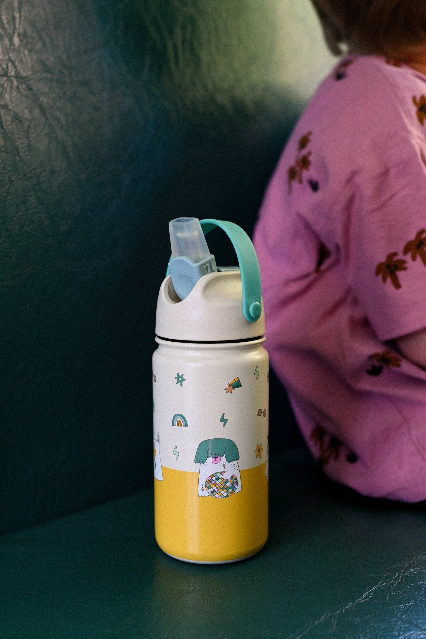 The Cotton Cloud - RVS Drinkfles - Funky Dogs