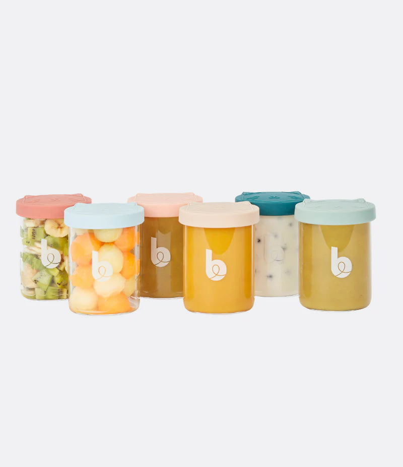 Babymoov Isy Bowls - Glazen Opbergpotten (9 Stuks)