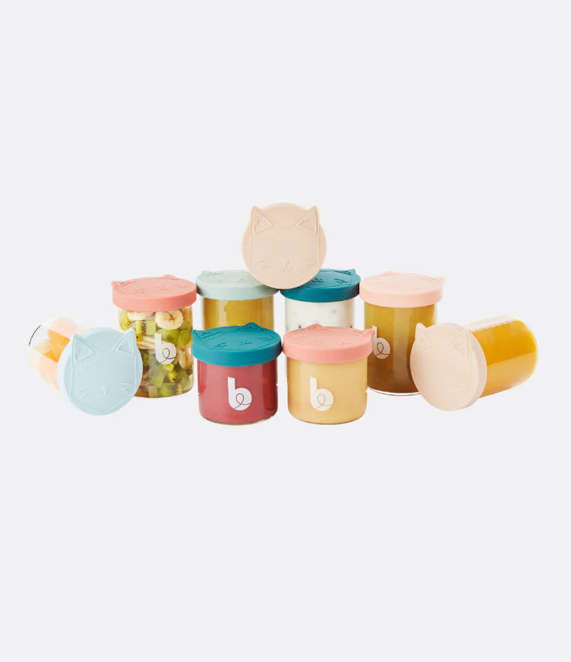 Babymoov Isy Bowls - Glazen Opbergpotten (9 Stuks)