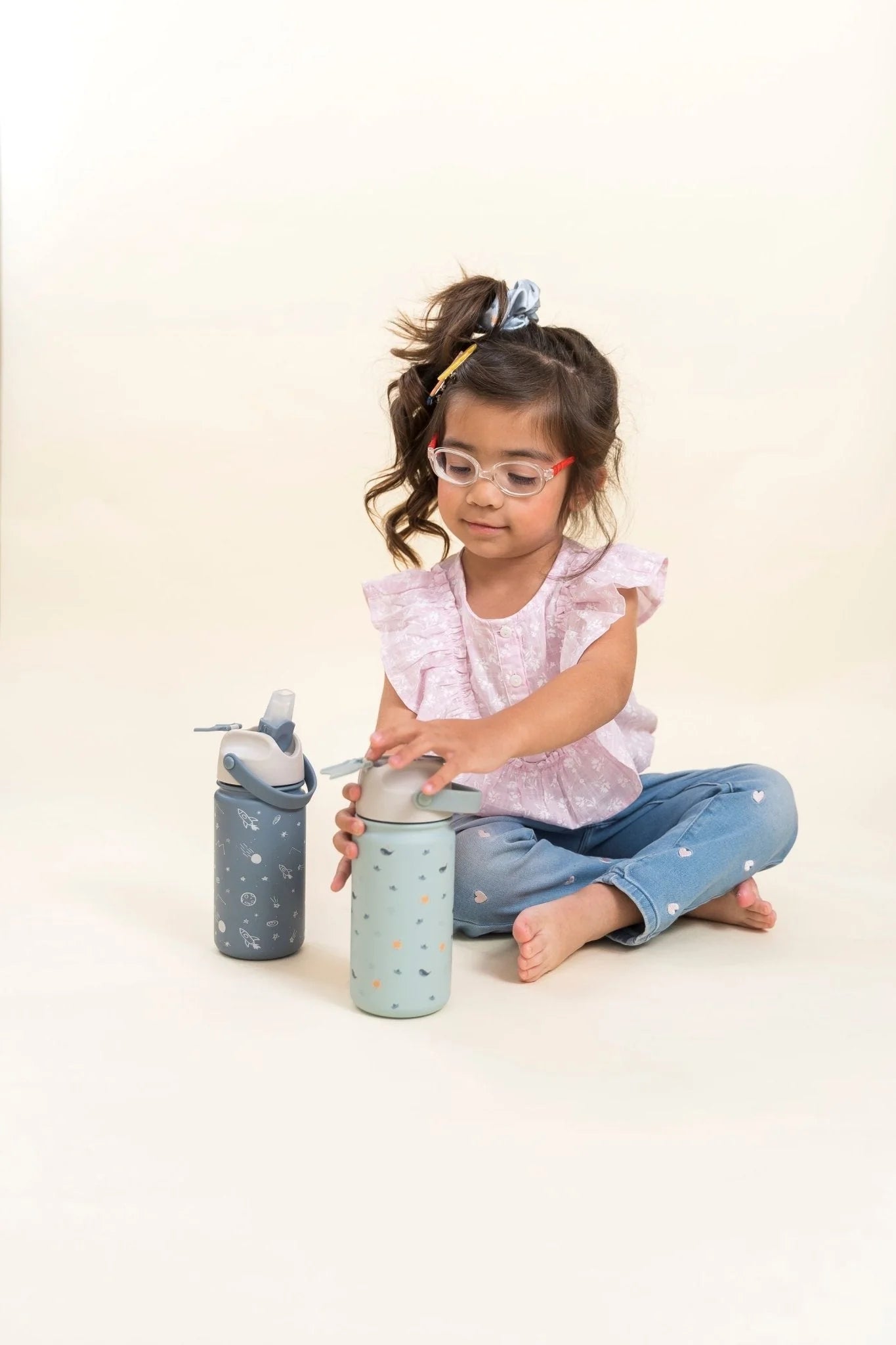 The Cotton Cloud - RVS Drinkfles - Confetti