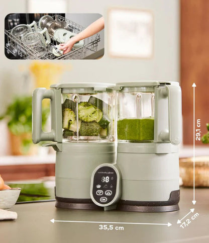 Babymoov Nutribaby Glass 2.0 - Stoomkoker - Celadon Green