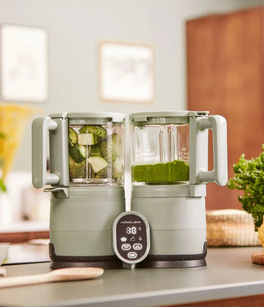 Babymoov Nutribaby Glass 2.0 - Stoomkoker - Celadon Green
