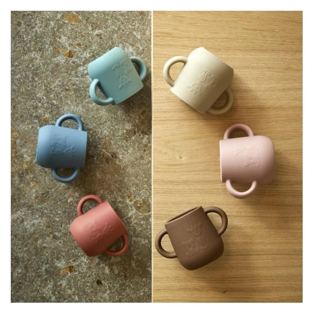 Nuuroo - Abiola drinkbeker met handvaten set van 2 - Mahogany