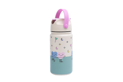 The Cotton Cloud - RVS Drinkfles - Dancing Hearts