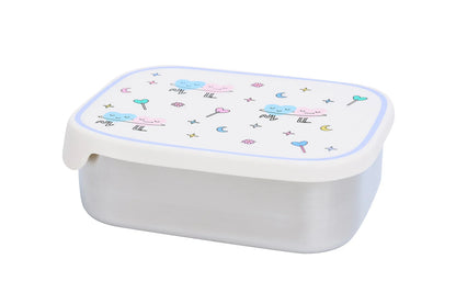 The Cotton Cloud - RVS Lunchbox - Dancing Hearts