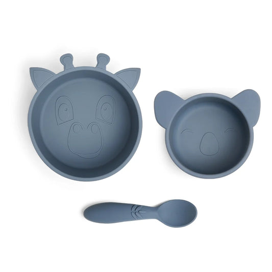 Nuuroo - Eddy silicone servies set 3-delig - Bering sea