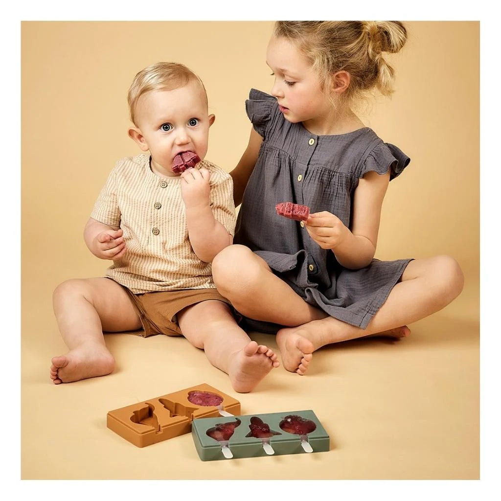 Nuuroo - Elin silicone ijsjesvormpjes - Dusty green