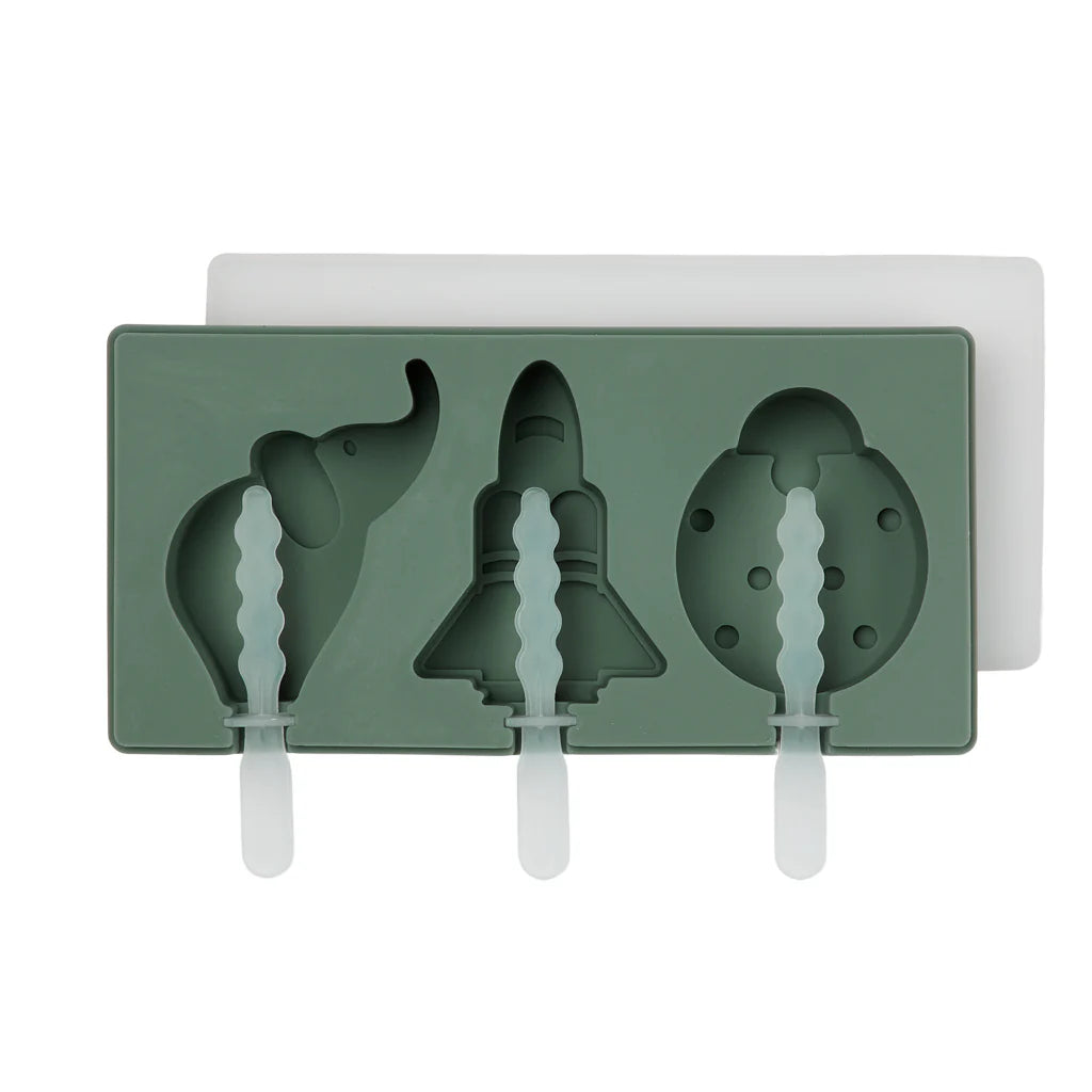 Nuuroo - Elin silicone ijsjesvormpjes - Dusty green
