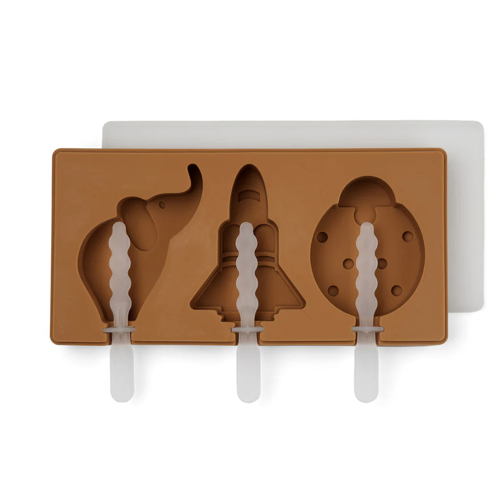 Nuuroo - Elin silicone ijsjesvormpjes - Light brown