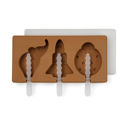 Nuuroo - Elin silicone ijsjesvormpjes - Light brown