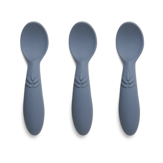 Nuuroo - Ella silicone lepels voor baby’s set van 3 - Bering sea