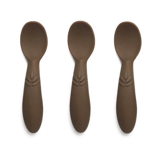 Nuuroo - Ella silicone lepels voor baby’s set van 3 - Acorn