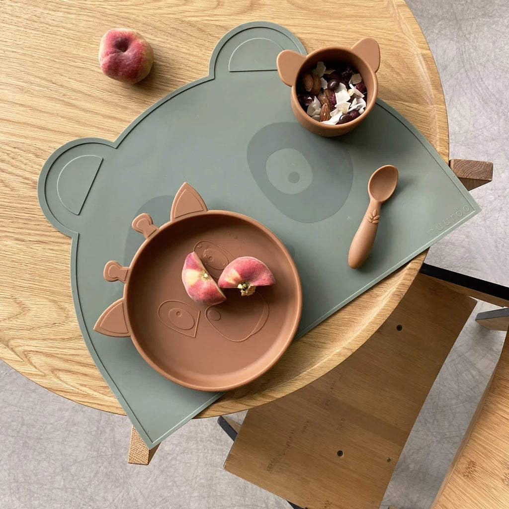 Nuuroo - Ester ear silicone placemat - Dusty green