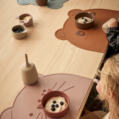 Nuuroo - Ester ear silicone placemat - Woodrose