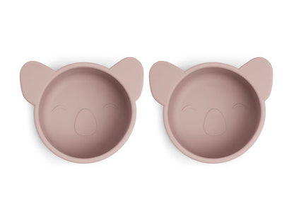 Nuuroo - Rosa silicone snack box Koala set van 2 - Woodrose