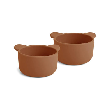 Nuuroo - Rosa silicone snack box Koala set van 2 - Caramel café