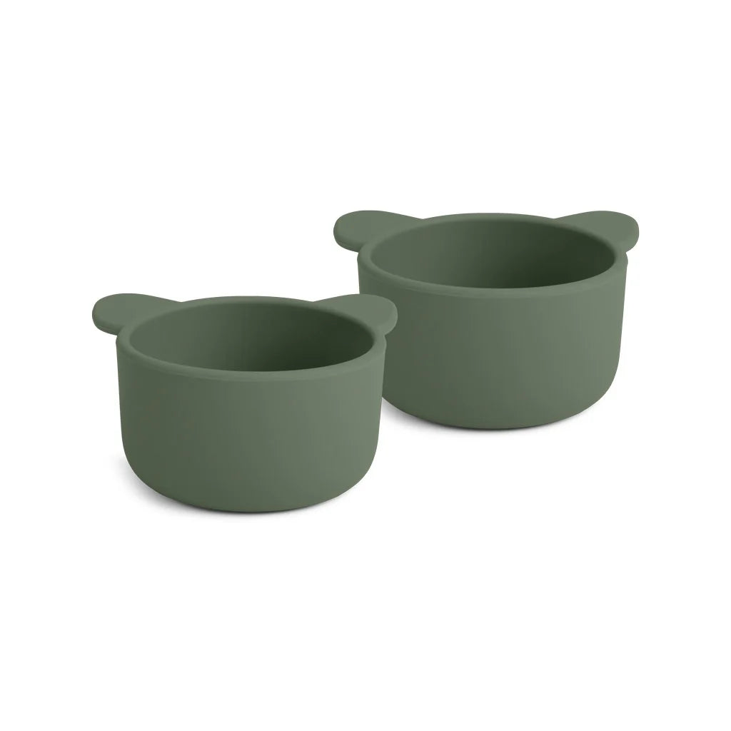 Nuuroo - Rosa silicone snack box Koala set van 2 - Dusty green