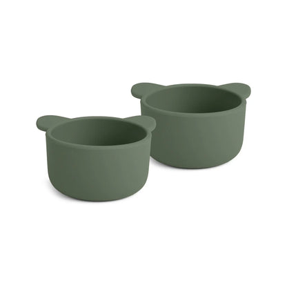 Nuuroo - Rosa silicone snack box Koala set van 2 - Dusty green