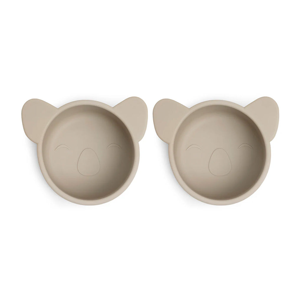 Nuuroo - Rosa silicone snack box Koala set van 2 - Cobblestone