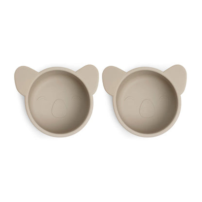 Nuuroo - Rosa silicone snack box Koala set van 2 - Cobblestone