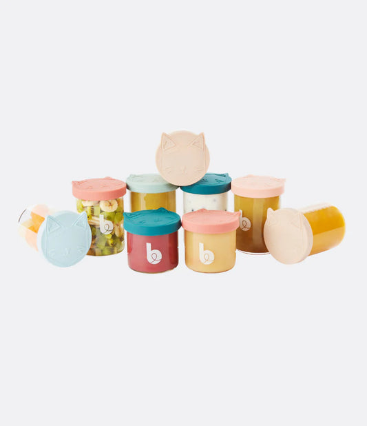 Babymoov Isy Bowls - Glazen Opbergpotten (9 Stuks)