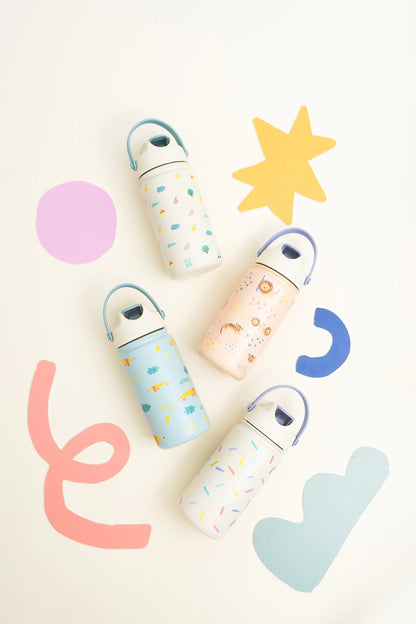The Cotton Cloud - RVS Drinkfles - Confetti