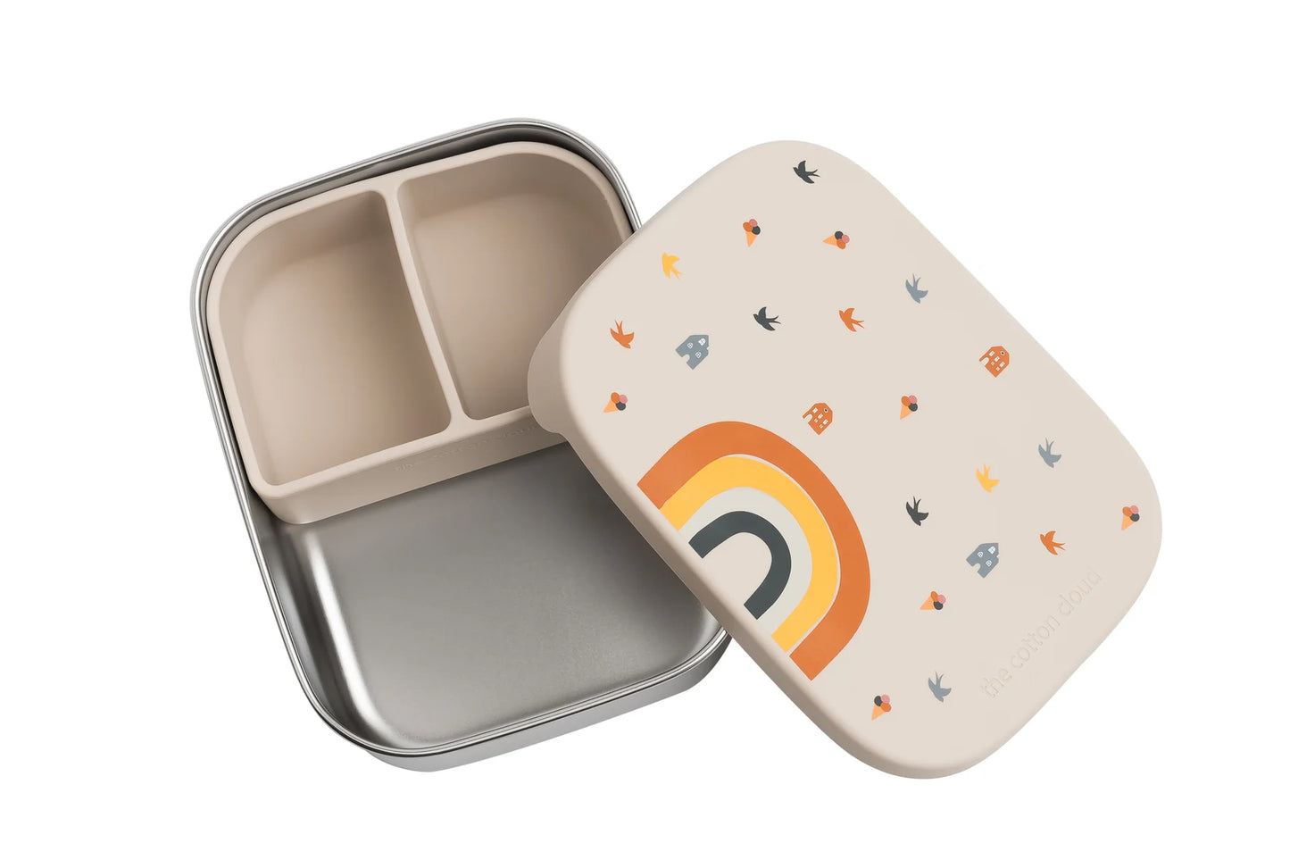 The Cotton Cloud - RVS Lunchbox - Rainbow