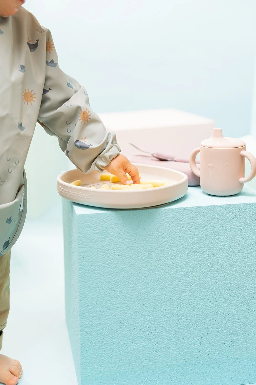 The Cotton Cloud - Slab met lange mouwen - Origami